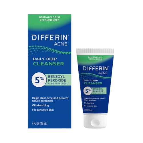 Differin Differin Acne Face Wash, 5% Benzoyl Peroxide