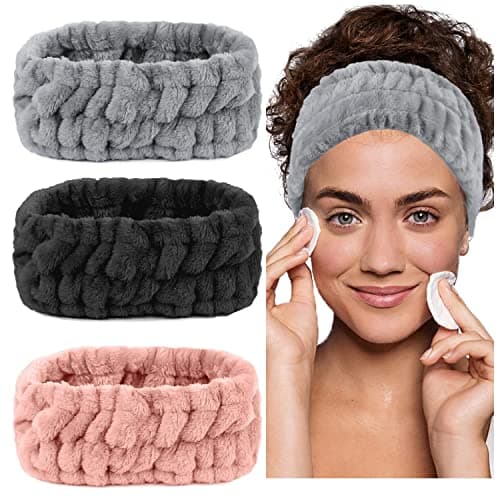LAPOHI Microfiber Spa Headbands (3-pack)